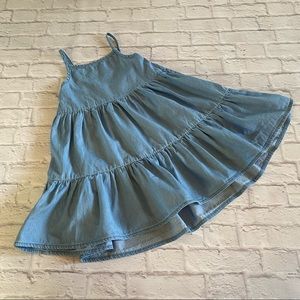 3T Children’s Place Chambray Tiered Ruffle Dress